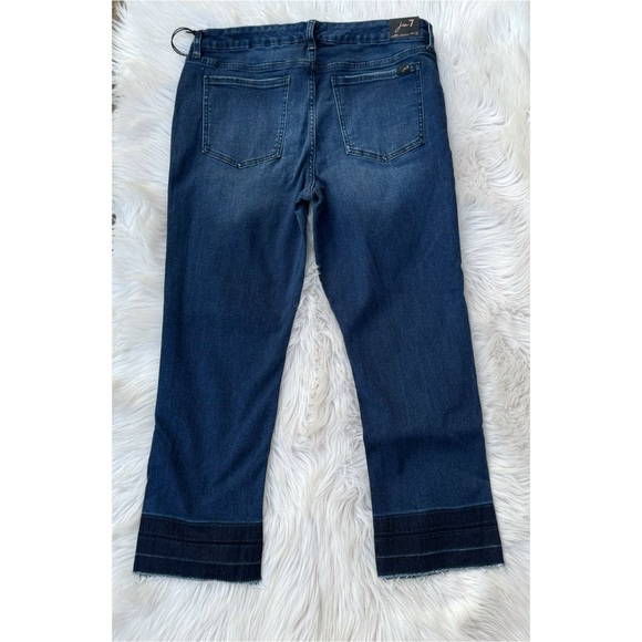 NWT Jen7 Raw Hem Straight Leg Ankle Jeans - Picture 3 of 8